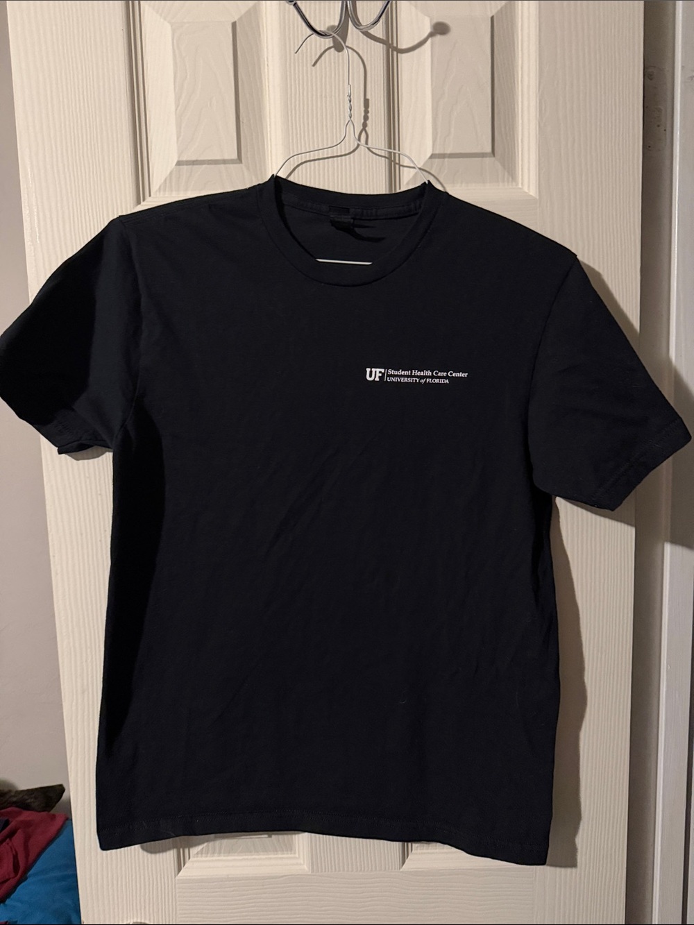 #251 Gildan Black Short Sleeve Crewneck T-Shirt with Small White UF Logo